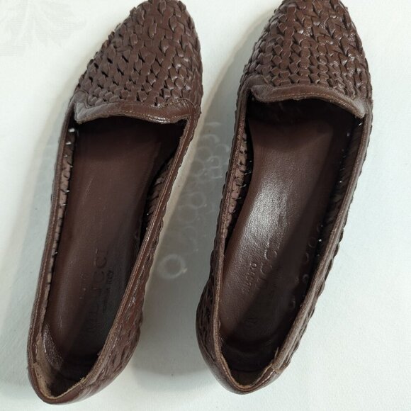 Sesto Meucci Brown Leather Flats, Size 7N, Made in Italy - Picture 6 of 7